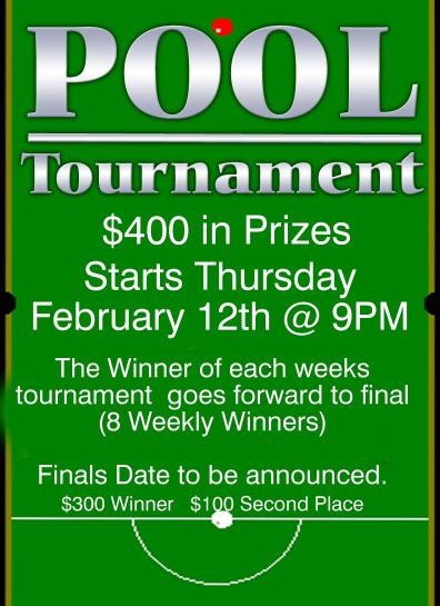 Pool Tournament Poster